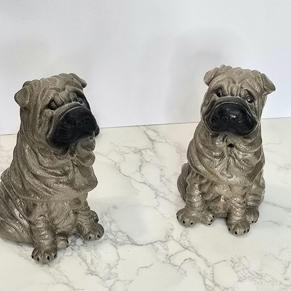 Vintage Sitting Shar-Pei Dog Figurine Collectible
